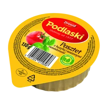 Podlaski Pástétom Bazsalikommal és Paradicsommal 130 gramm -darabár (12 darab/csomag)