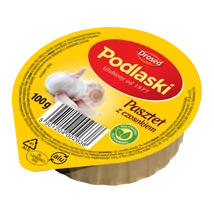 Podlaski Pástétom Fokhagymával 100 gramm -darabár (15darab/csomag)