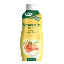 senna majonéz 1,1 kg-os kiszerelésben, 50 %-os zsírtartalommal, 8 db/zsugor