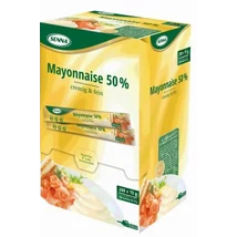 senna majonéz 50%-os zsírtartalommal display dobozban, 200 db/karton, 31 Ft/db