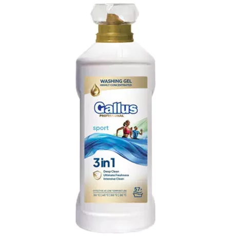 Gallus Gél 2L - 3in1 (57 mosás) - Sport - Darab ár (6db/karton)