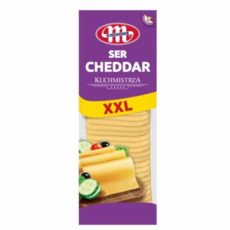 Mlekowita Szeletelt Cheddar sajt 1kg   6kg/karton