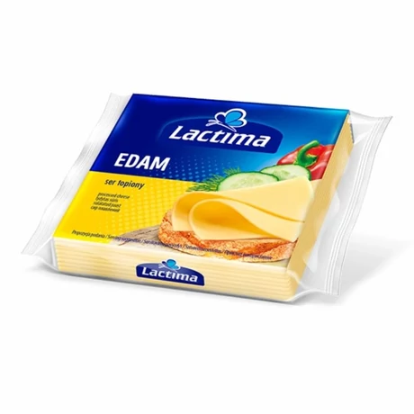 Lactima Szeletelt Lapka sajt Edam 130g    10db/karton