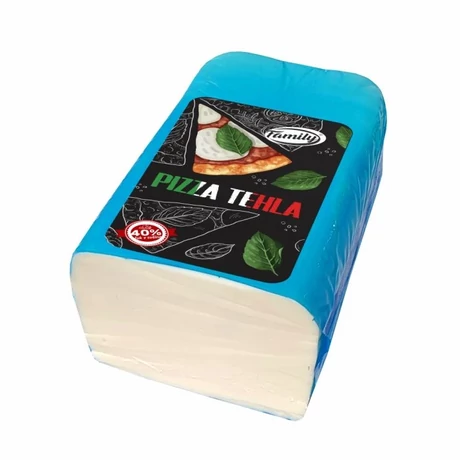 Family pizza tehla 40% Tömb sajt (Állati És növényi)egy tömb Kb. 3,2kg 