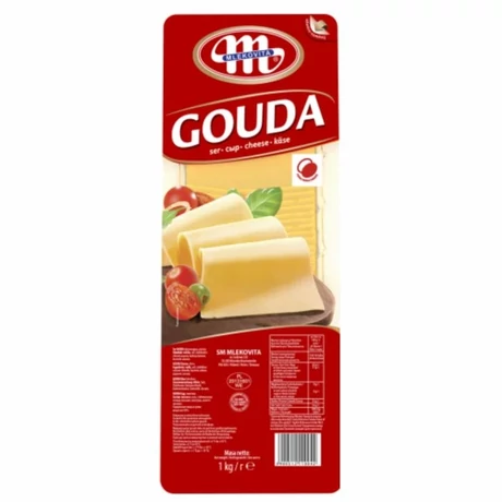 Mlekowita Gouda szeletelt sajt 1kg   6kg/karton