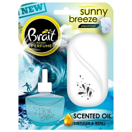 Brait Elektromos Illatosító+20ml utántöltő-Sunny breeze - Darab Ár(5db-tól a termék darab ára :1180-Ft)