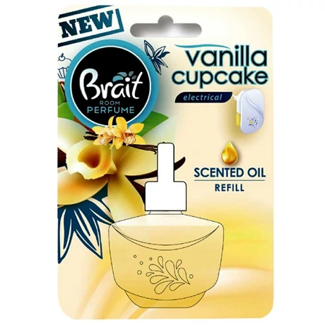 Brait Elektromos Illatosító utántöltő-20ml-Vanilia cupcake - Darab ár (6db/karton)