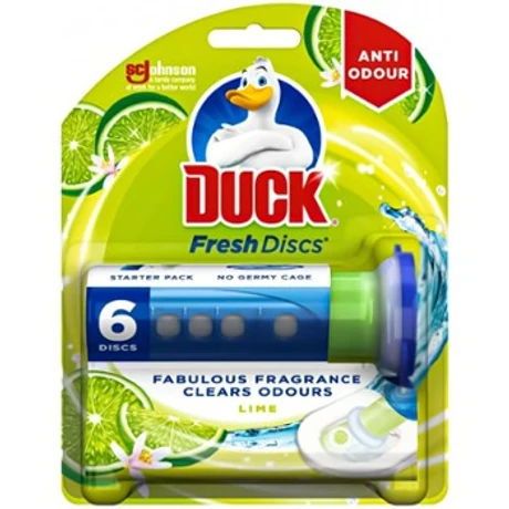 Duck WC öblítő Korong + adagoló - 6db (36ml) - Citrom - Darabár (6darab/karton)