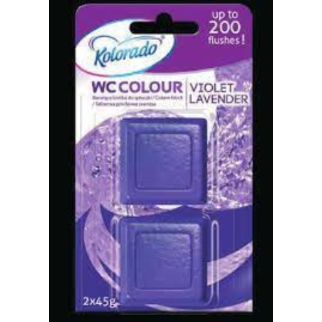 Kolorado wc tartályba tabletta színes víz 2db-os Ibolya illat (24 darab/karton)