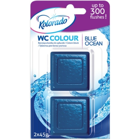 KOLORADO wc tartályba tabletta színes víz kék óceán illat 2db-os (24 darab/karton)