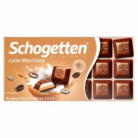 SCHOGETTEN Latte Macchiato ízű csokoládé 100gramm (minimum 7 db vásárolható mixben)