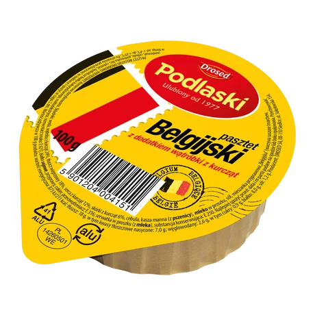 Podlaski Belga Pástétom 100 gramm - darabár (15 darab/csomag)