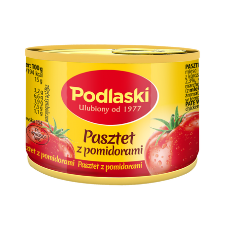 Podlaski pástétom paradicsommal 155 gramm - darabár (12 darab/karton)