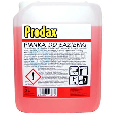 Prodax Vízkő Eltávolító Tisztítószer 5L -darabár (3db/karton)