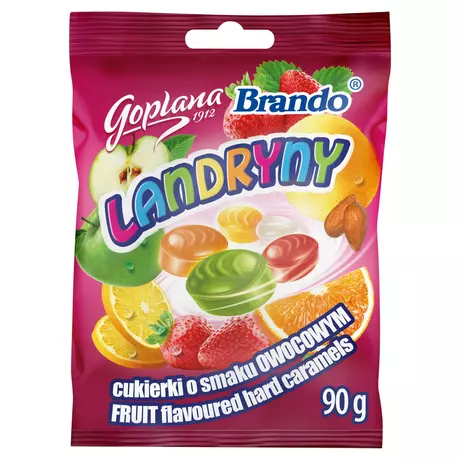 Colian Goplana Landryny Gyümölcsös kemény cukor 90g(30db/karton)