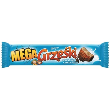 Mega Grzeski kakaó tejcsokoládéban 48 gramm (32db/karton)