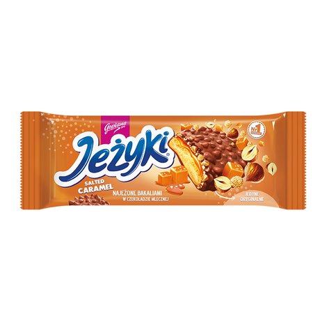 Jezyki sós karamell praliné 140gramm (20 drab/karton)