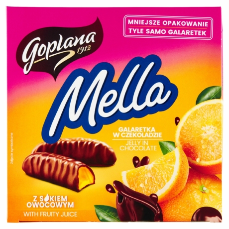 Goplana Mella Narancsos zselé csokoládéban 190g (24db/karton)