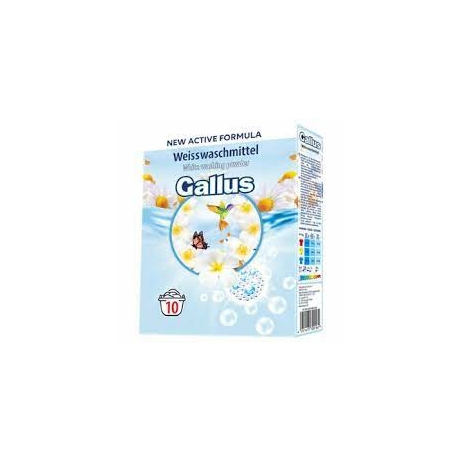 Gallus mosópor 650g (10 mosás) White Új csomagolásban Aktív Formulával - darab ár(18db/karton) 
