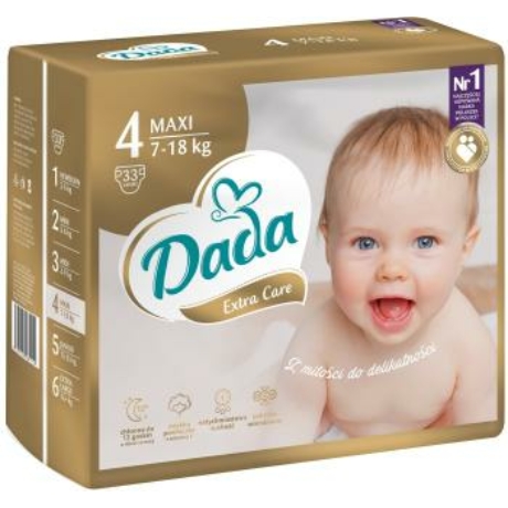 DADA Extra Care Maxi Pelenka 4 (33db-os) (4 csomag/karton)