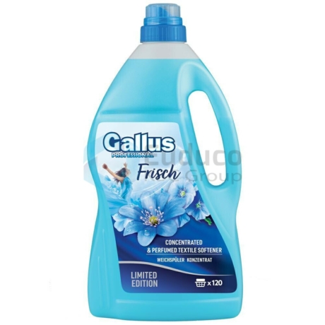 GALLUS parfümös koncentrált Öblítő 4,08L Frisch (kék) - (120 mosás) - Darab ár (4db-tól a termék darab ára 1845 Ft)