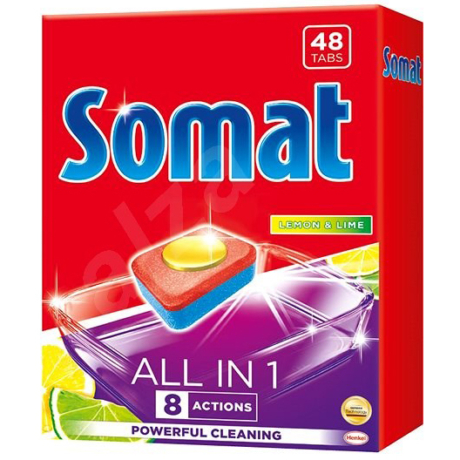 Somat All in 1 Mosogatógép Tabletta Citrom és Lemon 48db (12 darab/karton)