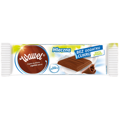Wawel Tejcsokoládé hozzáadott cukor nélkül 30g -darabár (40 db/karton)