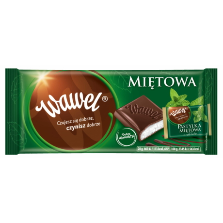 Wawel Mentás csokoládé 100 g -darabár (18 db/karton)