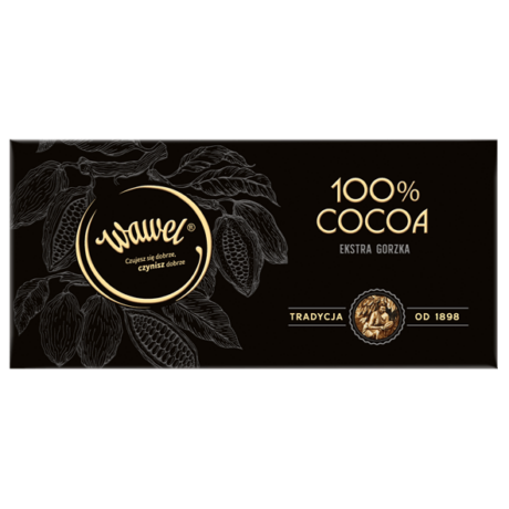 Wawel  Premium 100% kakaós 80g csokoládé -darabár (15db/karton)