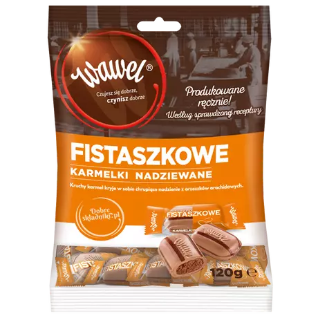 Wawel Fistaszkowe selyemcukor Mogyorós ízű 105g -darabár (20db/karton)