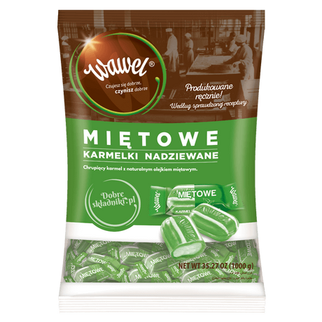 Wawel Mentás frissítő karamell 1 kg -darabár (4db/karton)