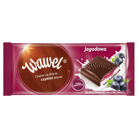 Wawel Áfonya csokoládé 100g -darabár (18db/karton)