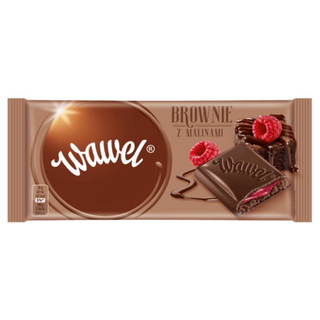 Wawel Brownie málnás csokoládé 100g -darabár (18db/karton)