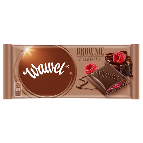 Wawel Brownie málnás csokoládé 100g -darabár (18db/karton)