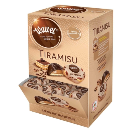 Wawel töltött tiramisu csokik 2,4 kg-os -darabár (/karton)