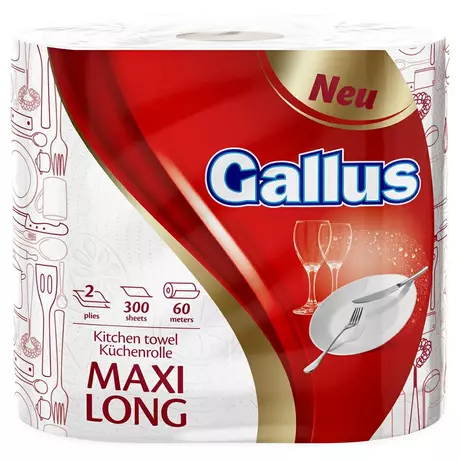 Gallus Papírtörlő-Maxi Long - Darab Ár (6db/zsák)