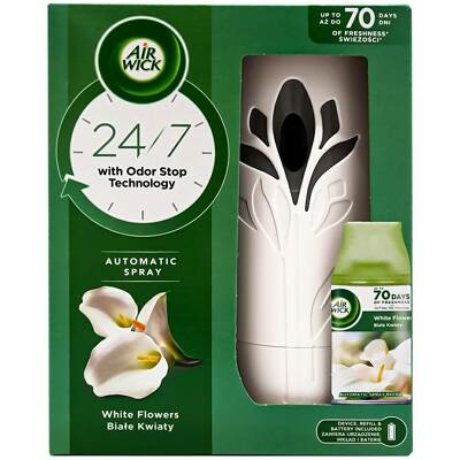 Air Wick Pumpás Készülék+250ml Illat Spray-Fehér Virágok - darab ár(4darab/karton)