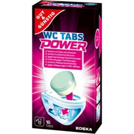 g&g WC/piszoár Tisztító és illatosító tabletta 16db-os 400g -  darab ár(7doboztól a termék darab ára:580-ft)