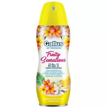 GALLUS Légfrissítő spray 5in1 300ml - Fruit Sensation - darabár (12db/karton)