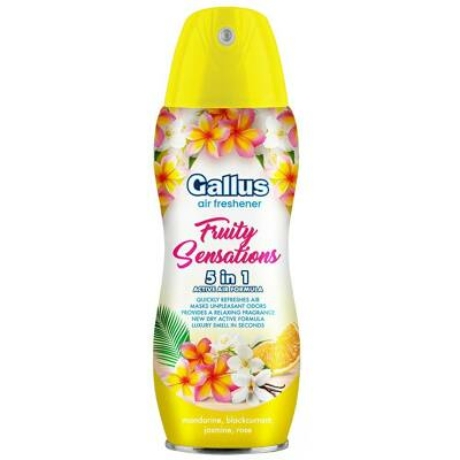 GALLUS Légfrissítő spray 5in1 300ml - Fruit Sensation - darabár (12db/karton)