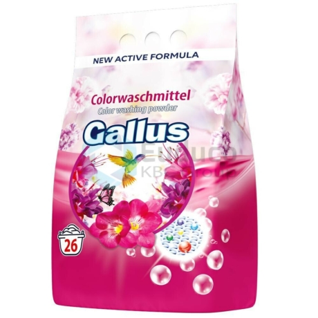 Gallus Mosópor 1,7kg (26 mosás) color Új csomagolásban Aktív Formulával - darab ár 
