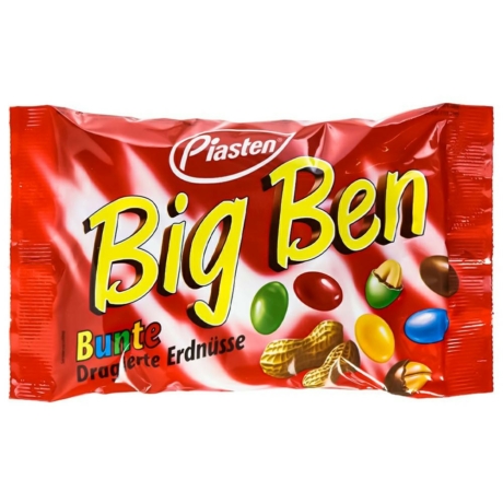 Big-Ben Bounte - Piasten - 250g -Földimogyoró Tejcsokoládé és Cukor Bevonattal -  (24db/karton)