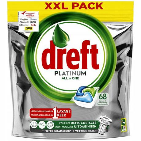 Dreft Mosogatógép Kapszula- 68db -Platinum 3in1 XXL Pack (3darab/karton)