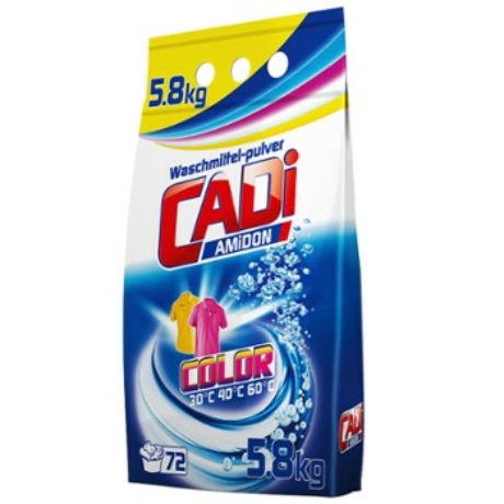 Cadi - Mosópor - 5,8kg - Color - (72 mosás) - Darab Ár(5db-tól a termék darab ára 1545-Ft)