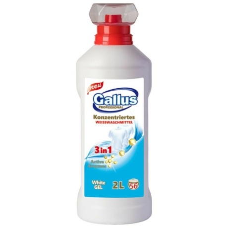 Gallus  Gél 2l - 3in1 (57 mosás) - White - Darab ár (6db-tól a termék darab ára:935-Ft)