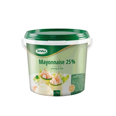 senna majonéz 25 %-os zsírtartalommal, 5 kg-os kiszerelés
